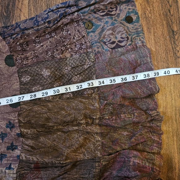 The Little Bazaar Boho Hippie Patchwork Flowy Pants - Picture 9 of 10